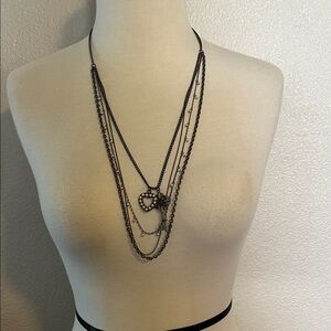 Elegant Black Multi-Layer Necklace